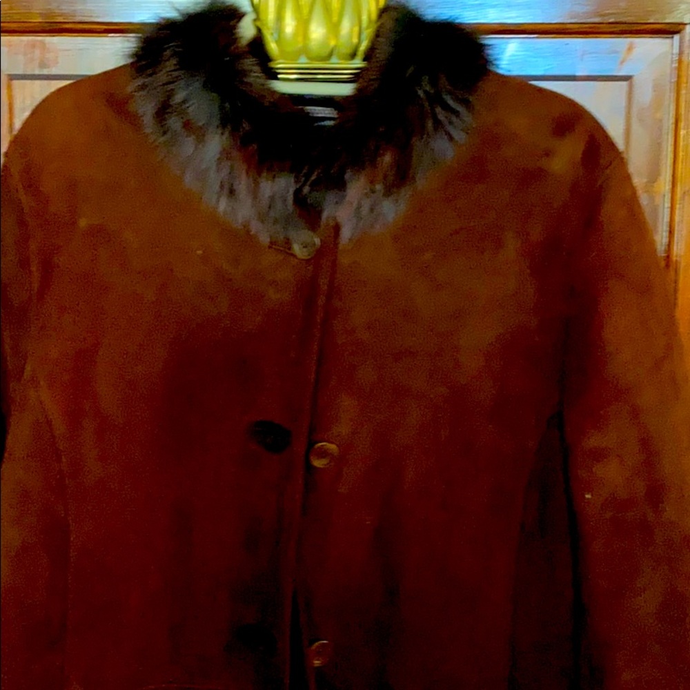 Genuine Shearling Coat , L